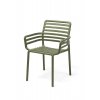 Židle s područkami NARDI DOGA - agave/ zelená