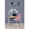 Otočná židle Stylo JOY - růžová / bílá