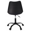 Otočná židle IGER - černá (černý základ)