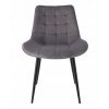 Sametová jídelní židle Stylo MISTY - šedá
