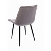 Sametová jídelní židle Stylo MISTY - šedá