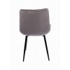 Sametová jídelní židle Stylo MISTY - šedá