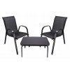 Set zahradního nábytku Stylo FIESTA2 (stůl, 2 židle) - černá