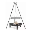 zestaw palenisko palma 70 cm trojnog 180 cm ruszt stal czarna 60 cm cookking