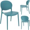 Plastová židle Stylo JUSTIN - mořská