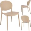 Plastová židle Stylo JUSTIN - béžová