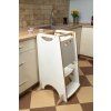 Učící věž Kitchen helper Montessori KIDSWOOD MAXI SAFE (NEW) - bílý