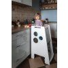 Učící věž Kitchen helper Montessori KIDSWOOD No Exit Circles - bílý