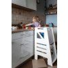 Učící věž Kitchen helper Montessori KIDSWOOD No Exit Smooth - bílý