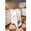 Učící věž Kitchen helper Montessori KIDSWOOD Smile - bílý