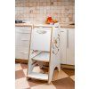 Učící věž Kitchen helper Montessori KIDSWOOD Smile - bílý
