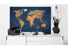 Obrazy světové mapy na korkové tabuli