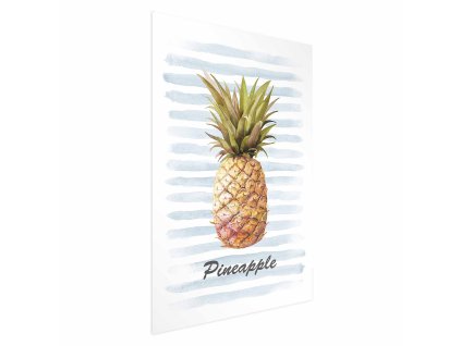 Plakát - Ananas a pruhy