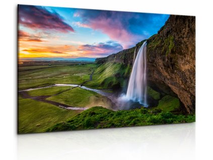 Obraz Islandský vodopád (Velikost 90x60 cm)
