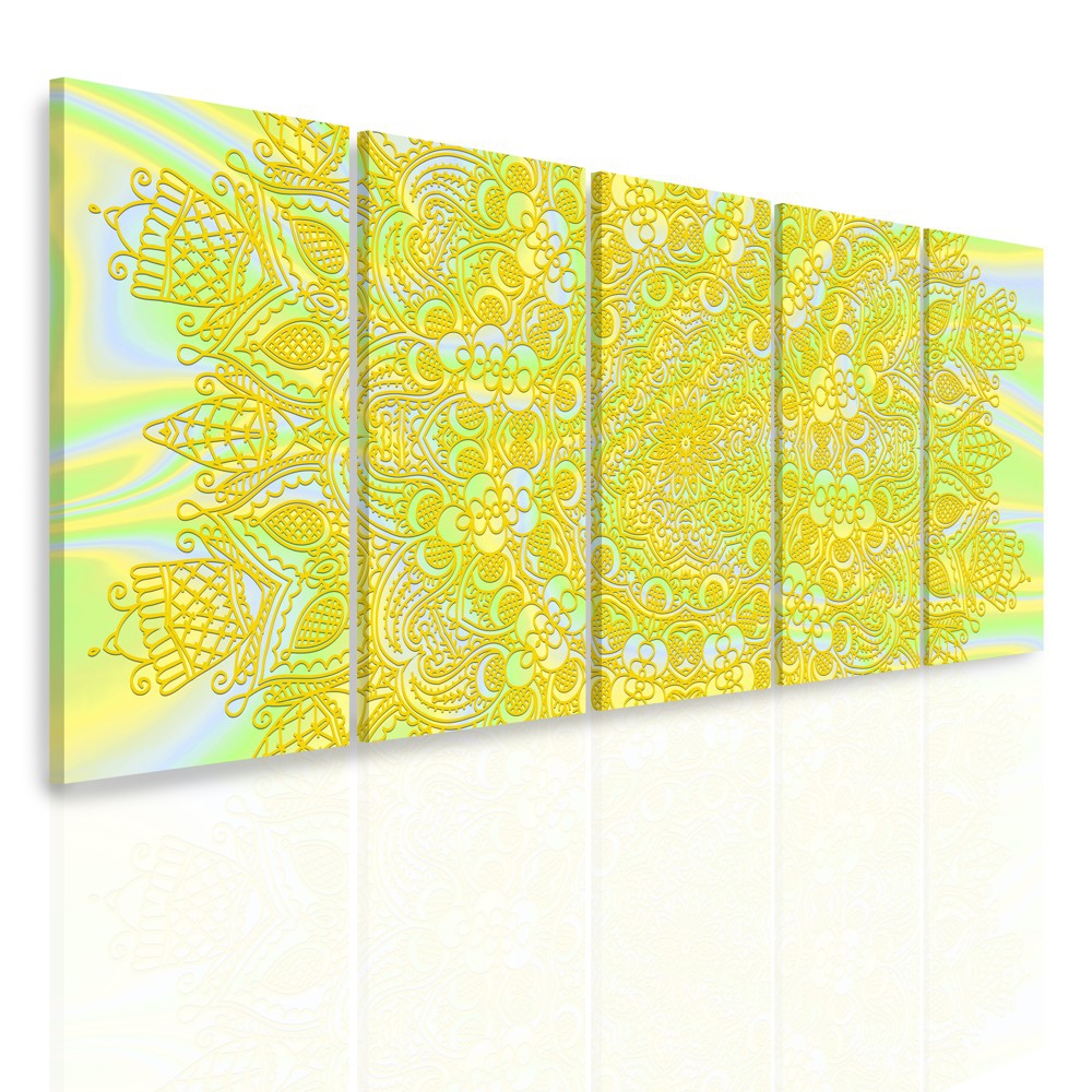 Vícedílný obraz - Nebeská mandala VII. Velikost: 150x60 cm