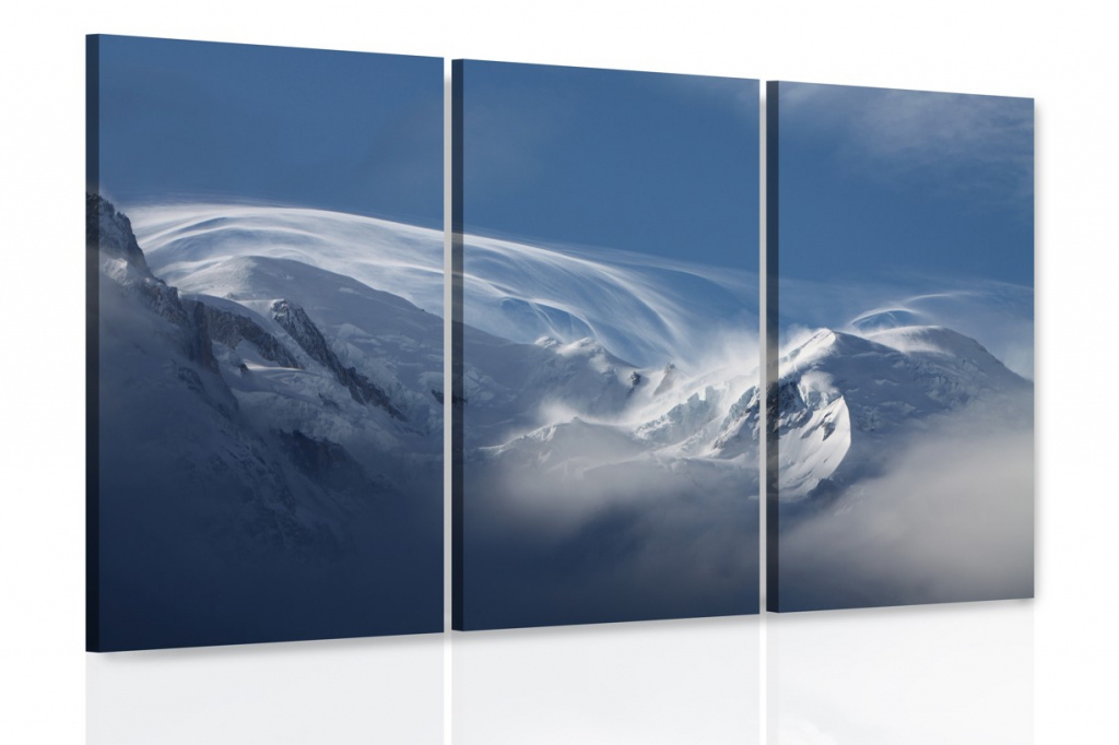 Vícedílný obraz - Zasněžené hory Velikost: 120x80 cm