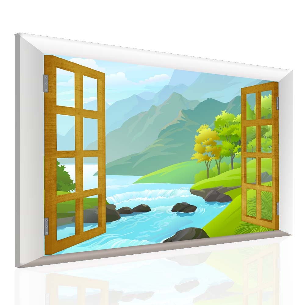 Dětský obraz okno do pohádky Velikost: 60x40 cm