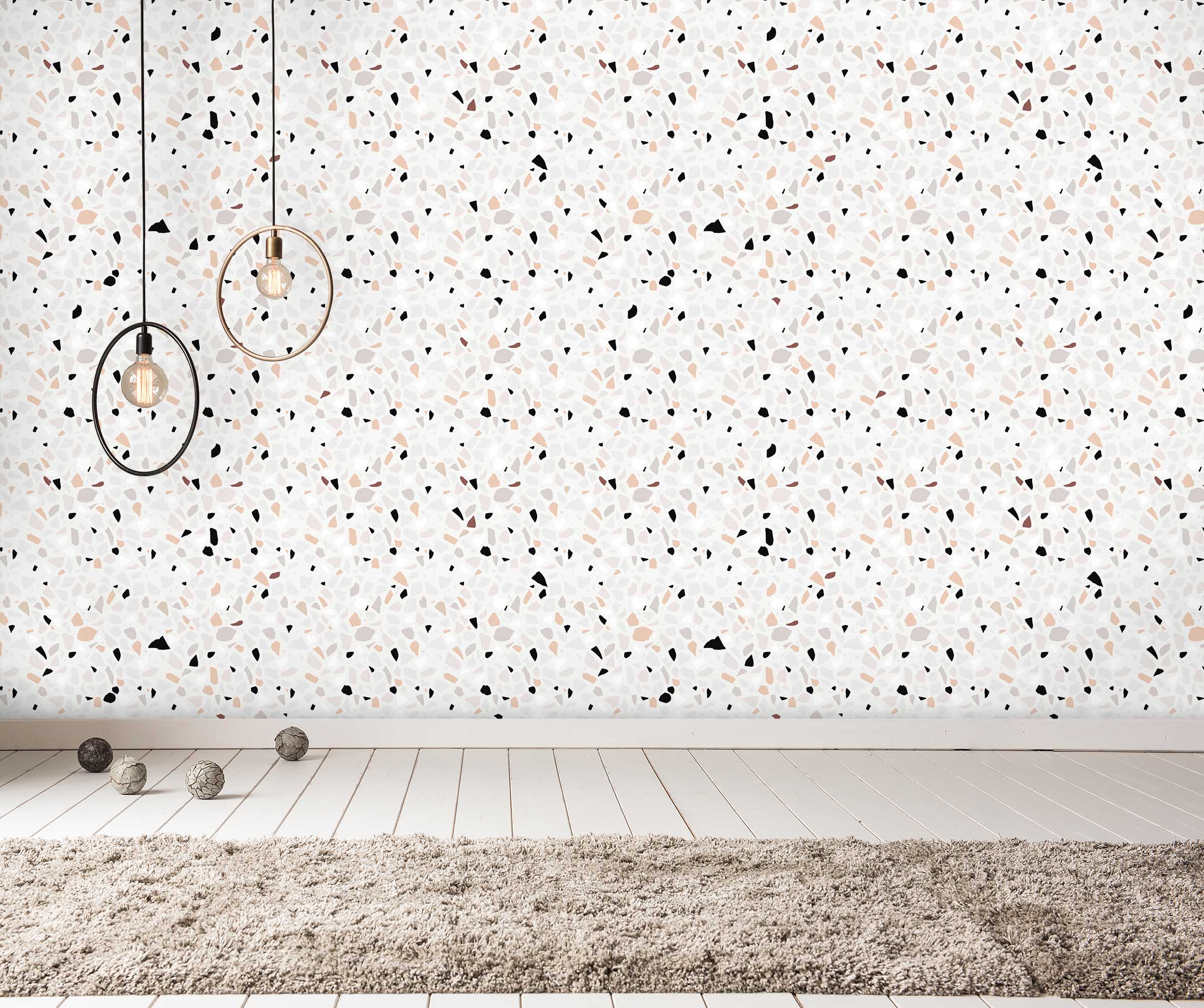 Tapeta imitace Terrazzo Vel (šířka x výška): 360 x 260 cm