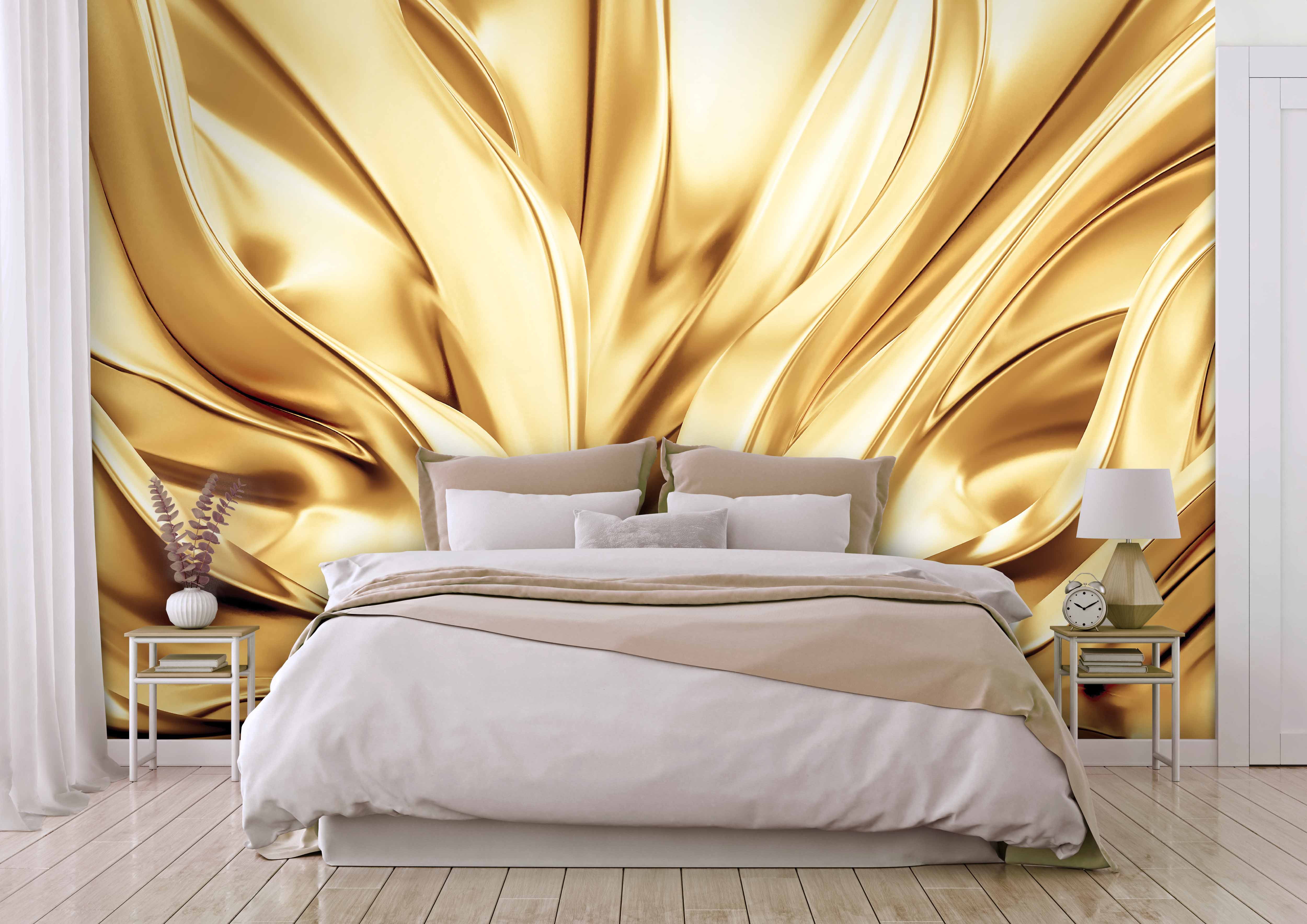 Tapeta Zlaté hedvábí Vel (šířka x výška): 360 x 260 cm