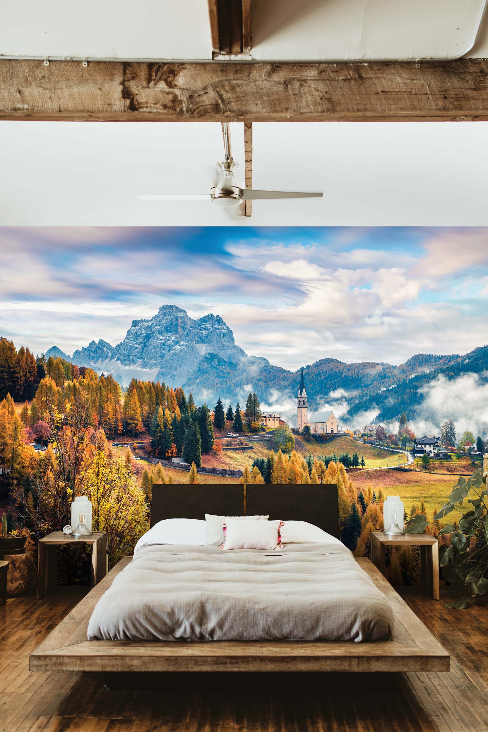 Tapeta Podzimní Dolomity Vel (šířka x výška): 360 x 260 cm