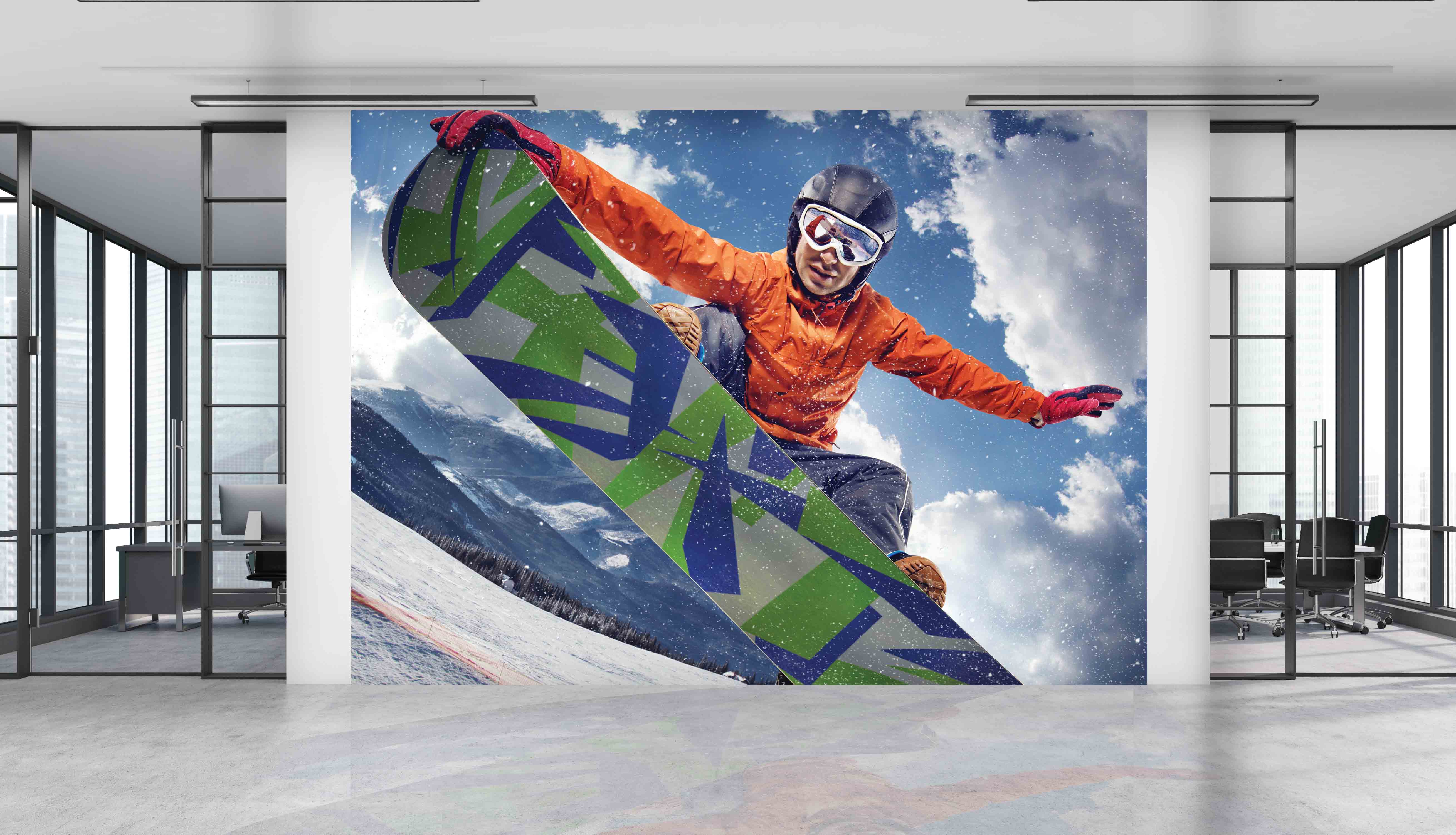 Tapeta Snowboard Vel (šířka x výška): 216 x 140 cm