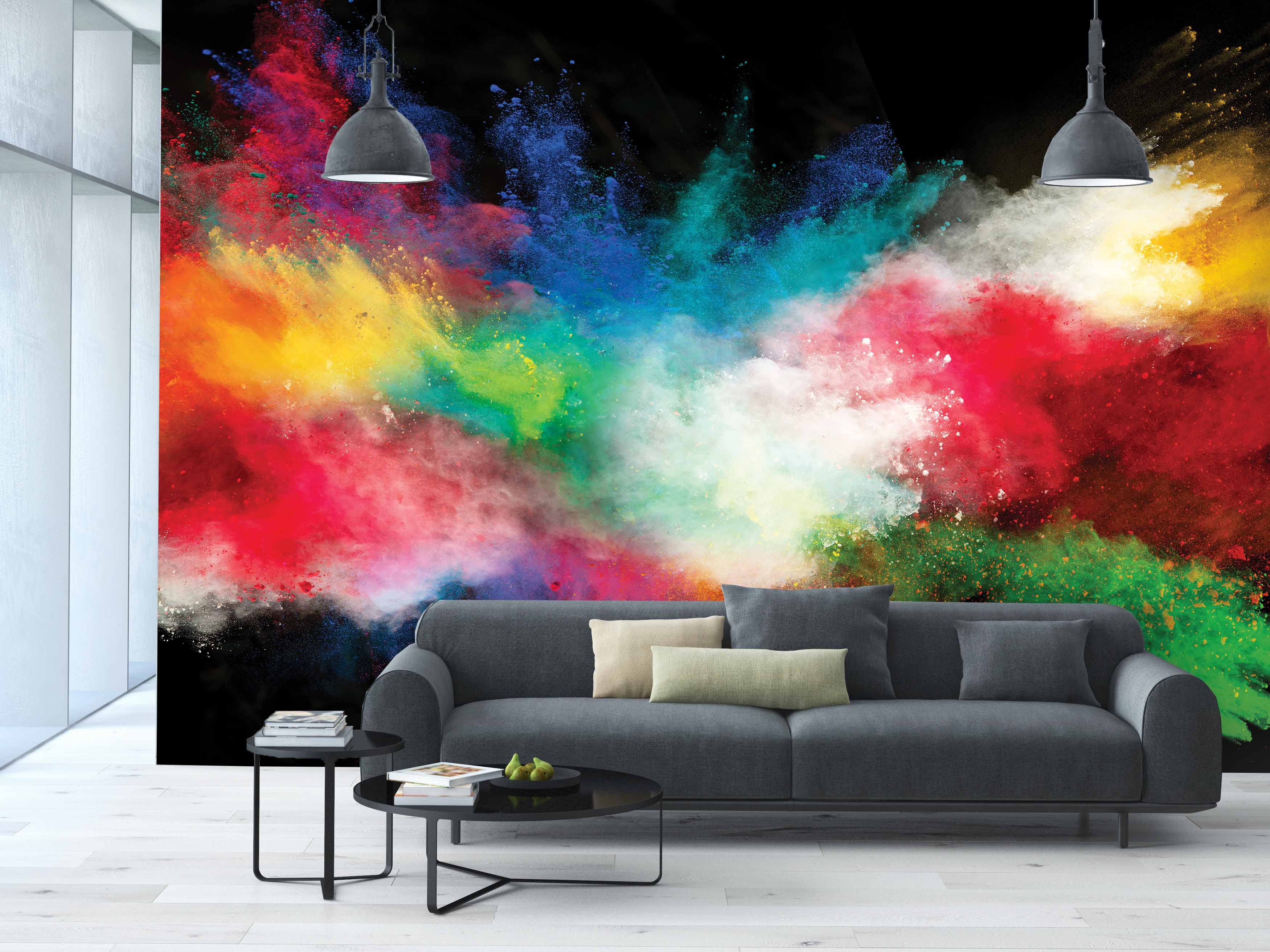 Tapeta barevná exploze Vel (šířka x výška): 360 x 260 cm