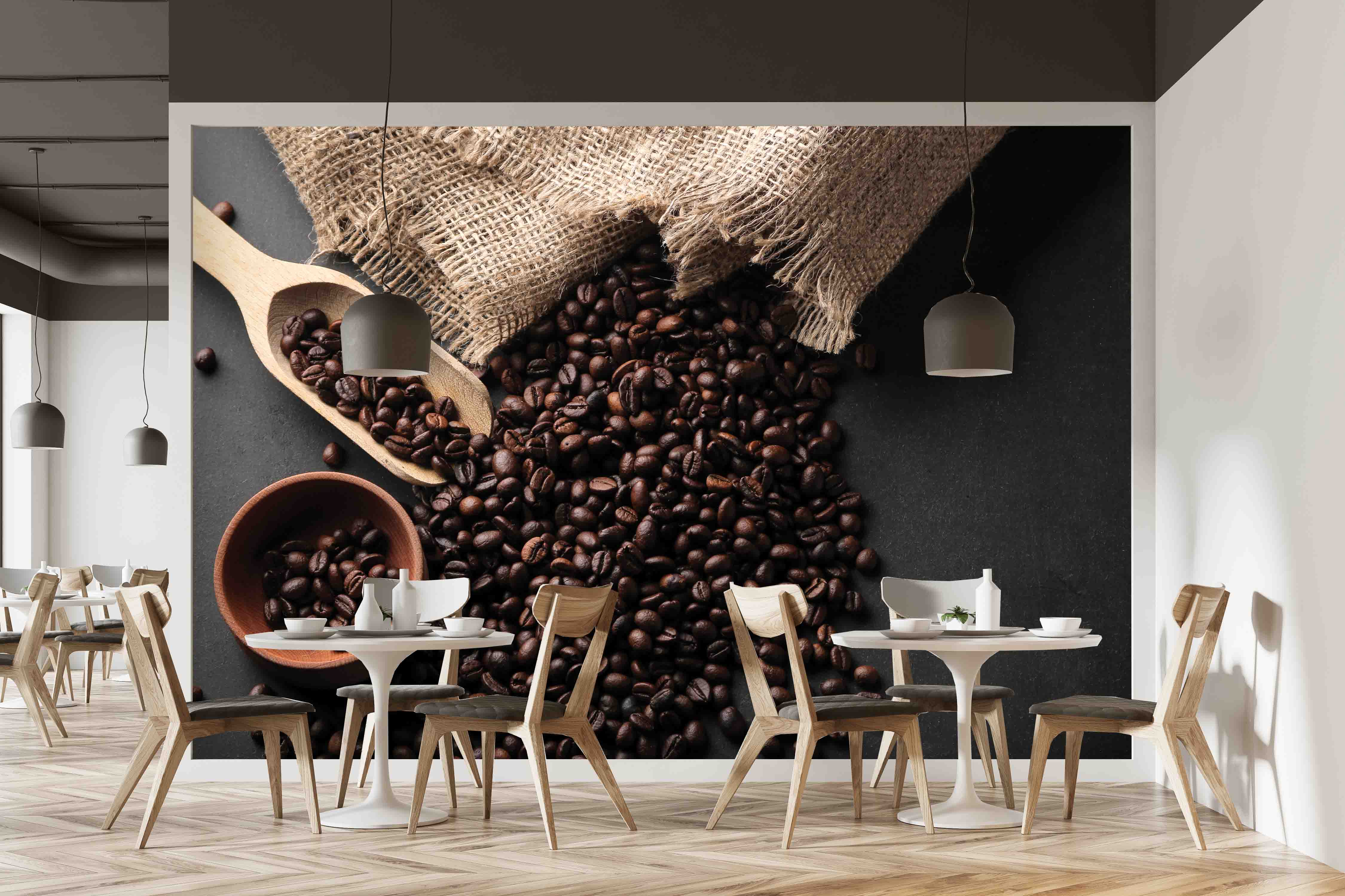 Tapeta Zrna kávy Vel (šířka x výška): 360 x 260 cm