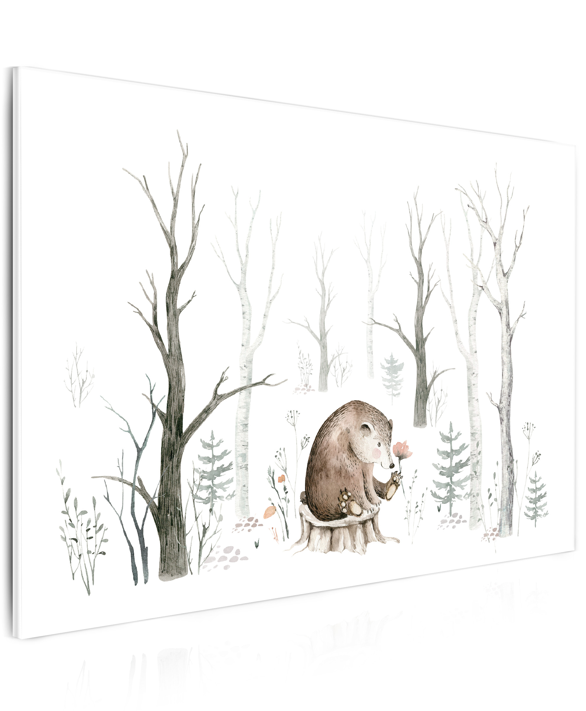 Obraz malovaný medvídek Velikost (šířka x výška): 60x40 cm