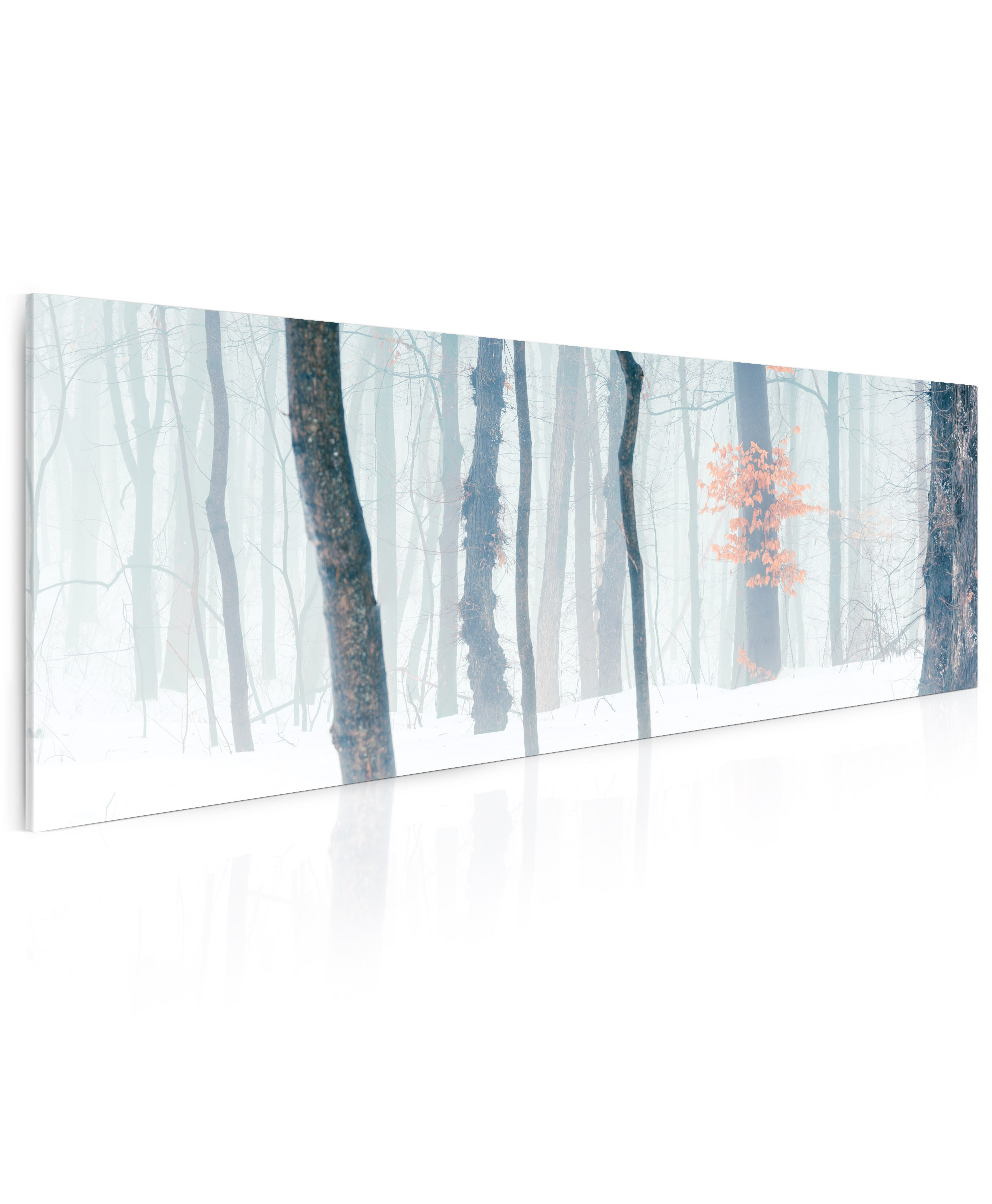 Obraz zimní les v mlze Velikost (šířka x výška): 180x80 cm