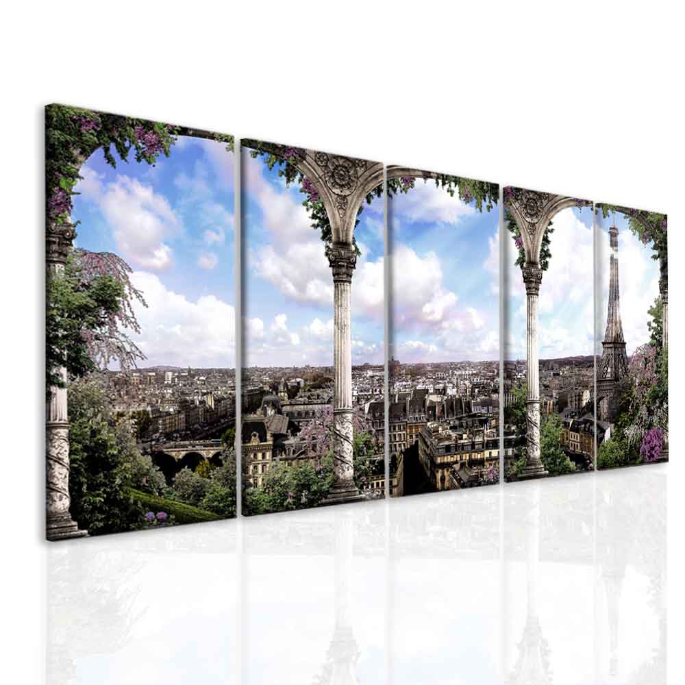 Obraz romantická Paříž Velikost: 125x60 cm