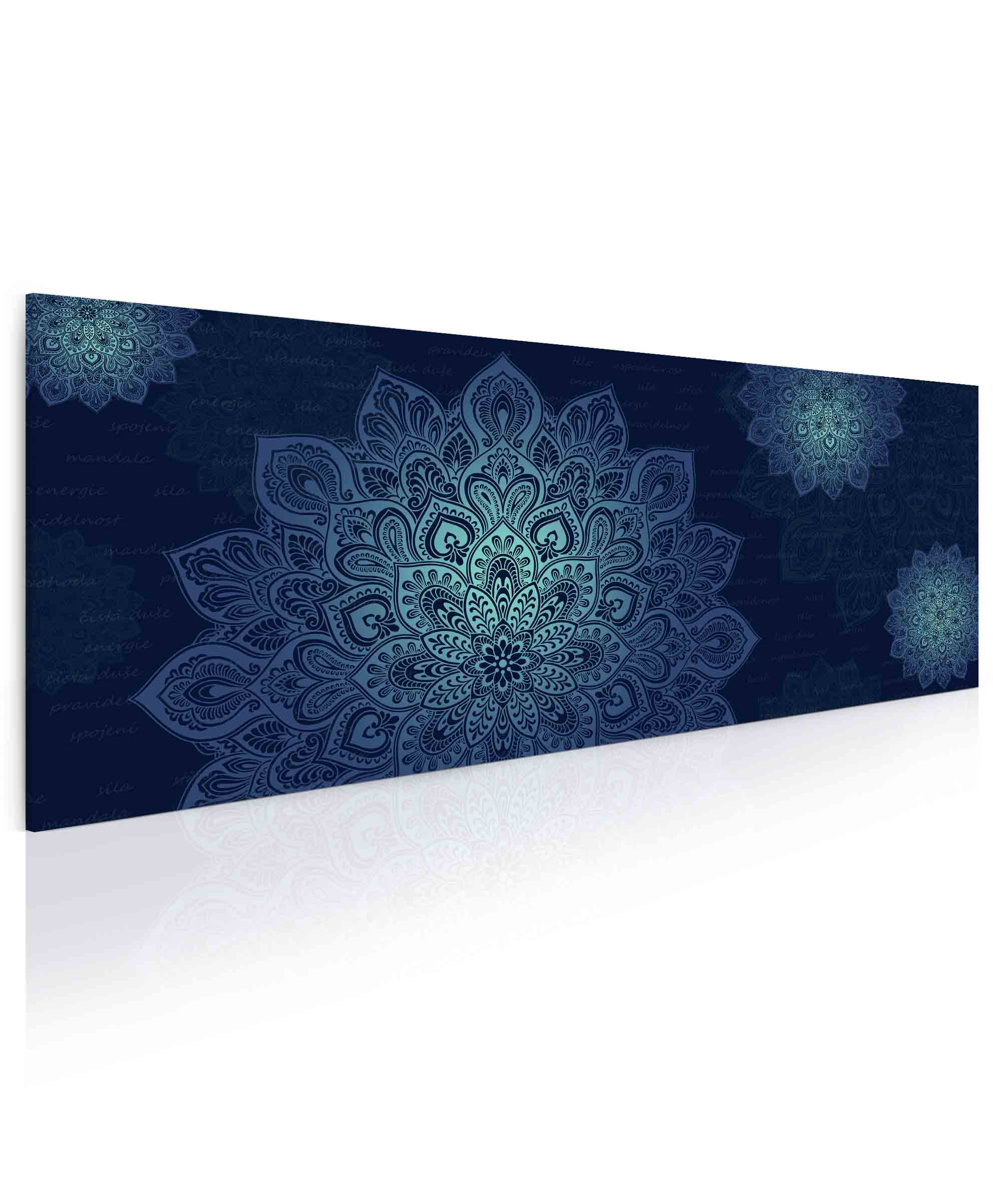 Mandala modrý obraz Velikost: 150x60 cm