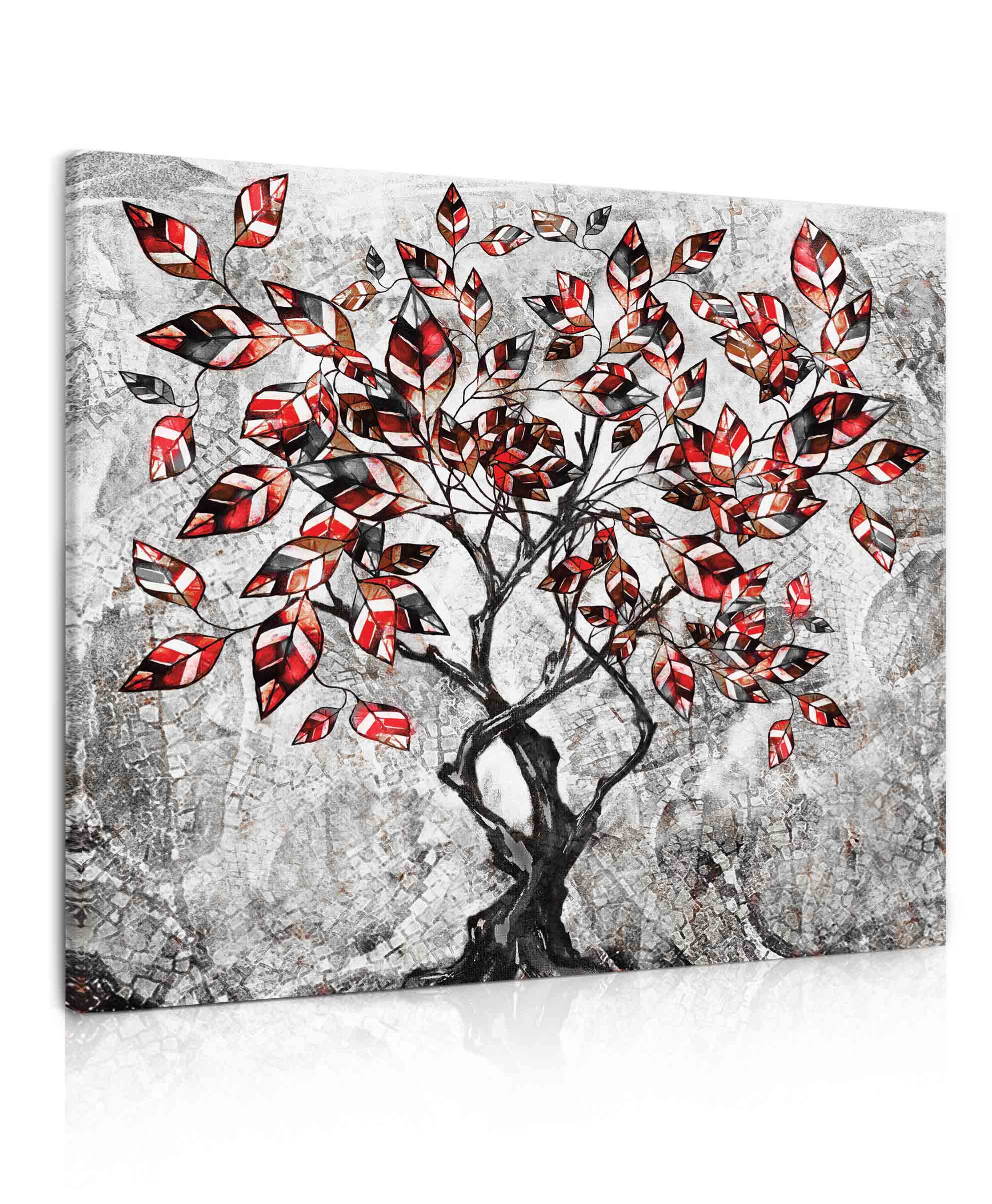 Obraz - Malovaný strom Velikost: 50x50 cm