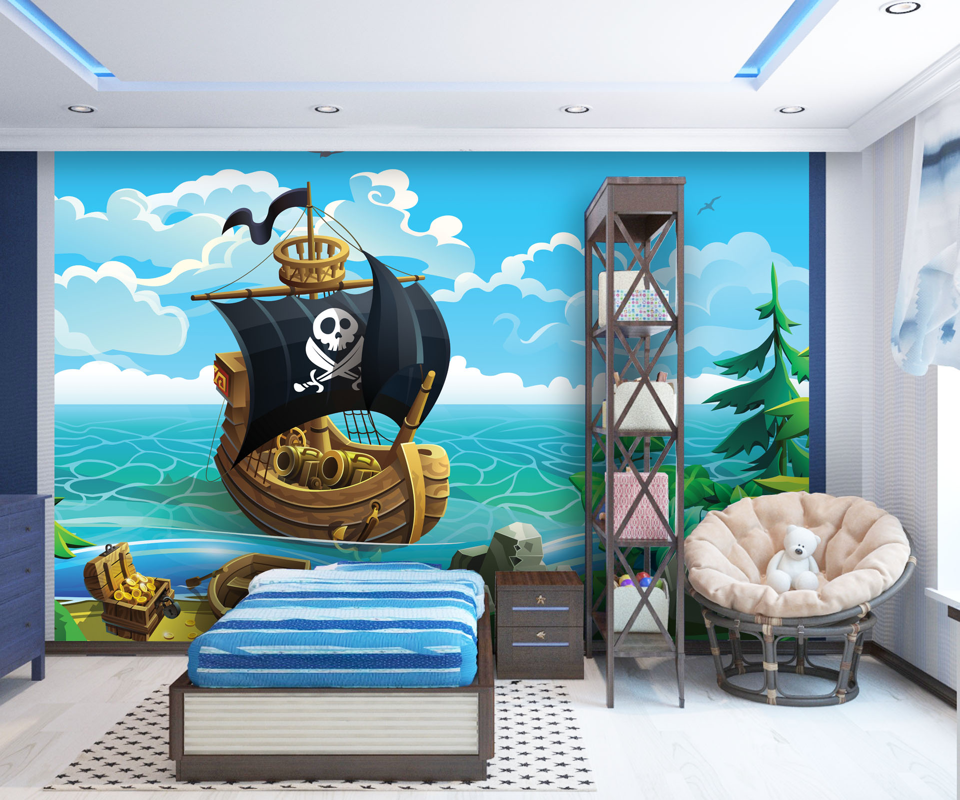 Tapeta Pirátská loď Vel (šířka x výška): 144 x 105 cm