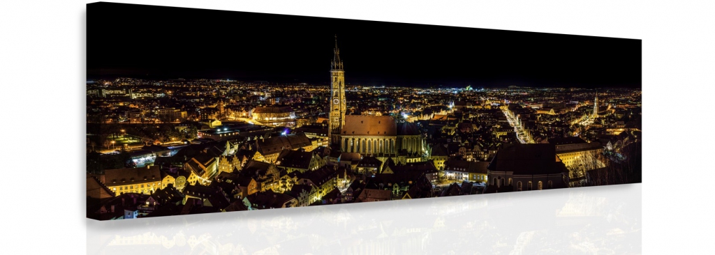 Obraz - Noční město Velikost: 140x50 cm