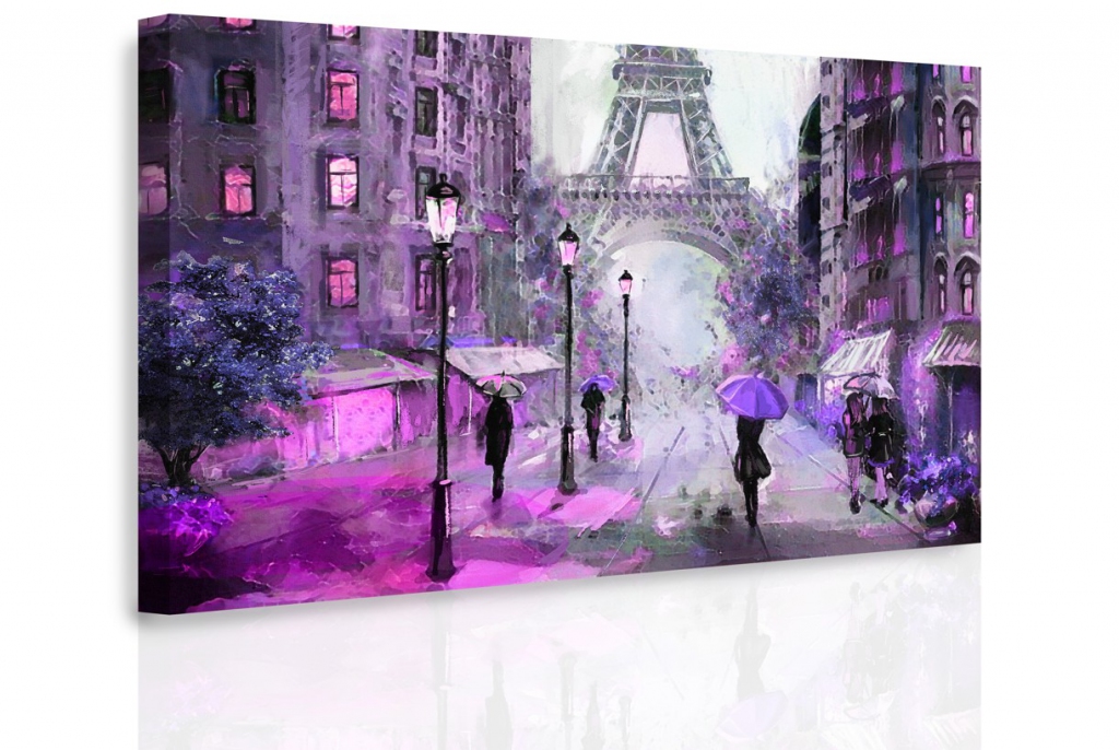 Obraz - Pařížská ulice II. Velikost: 120x80 cm