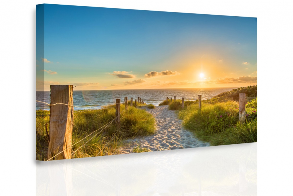 Obraz - Pěšinka na pláž Velikost (šířka x výška): 150x100 cm