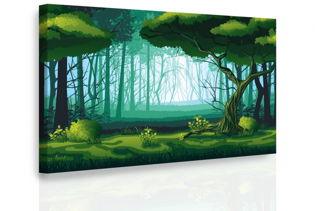 Obraz - Pohádkový les Velikost: 90x60 cm