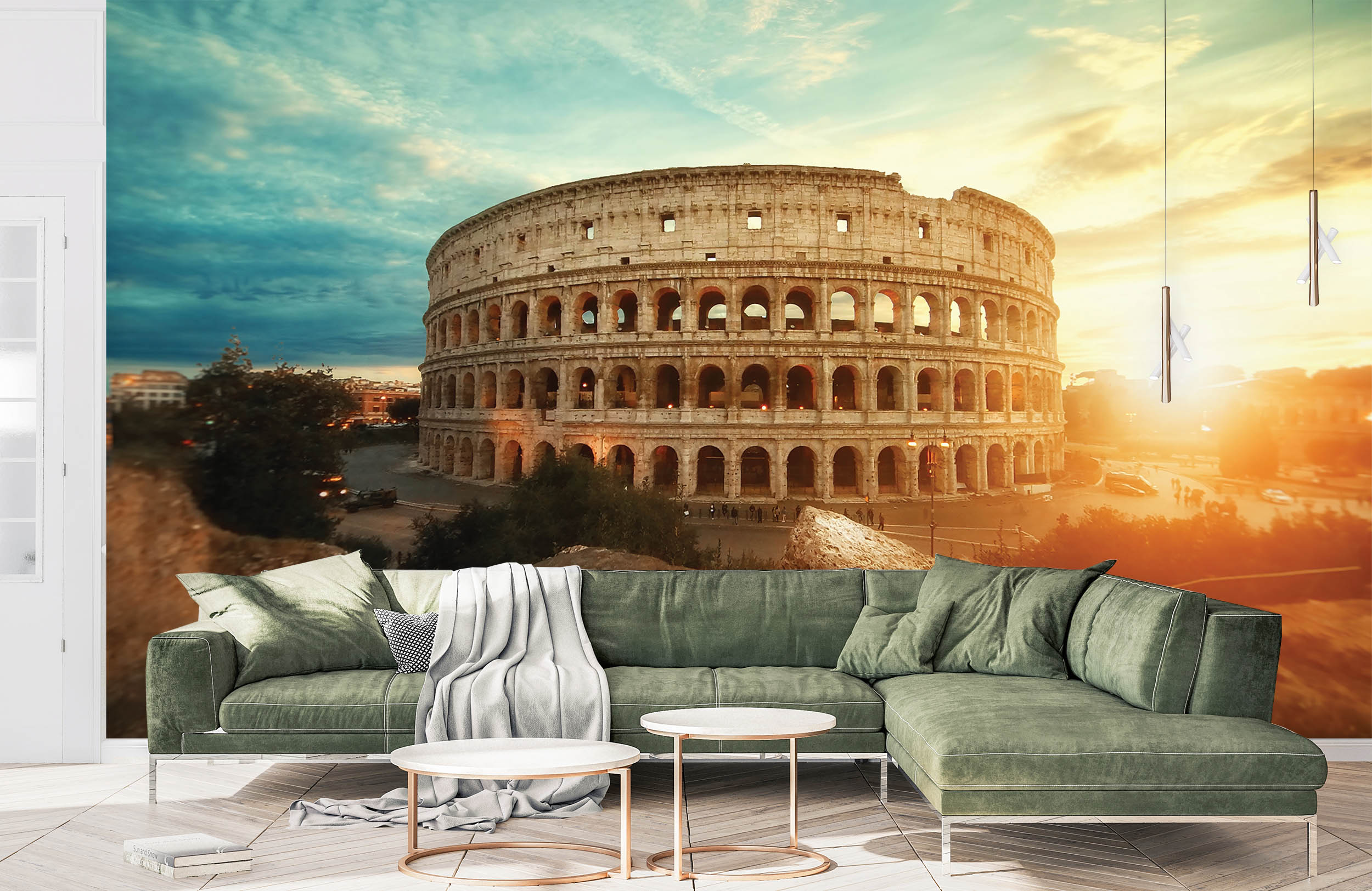Tapeta Koloseum východ slunce Vel (šířka x výška): 144 x 105 cm