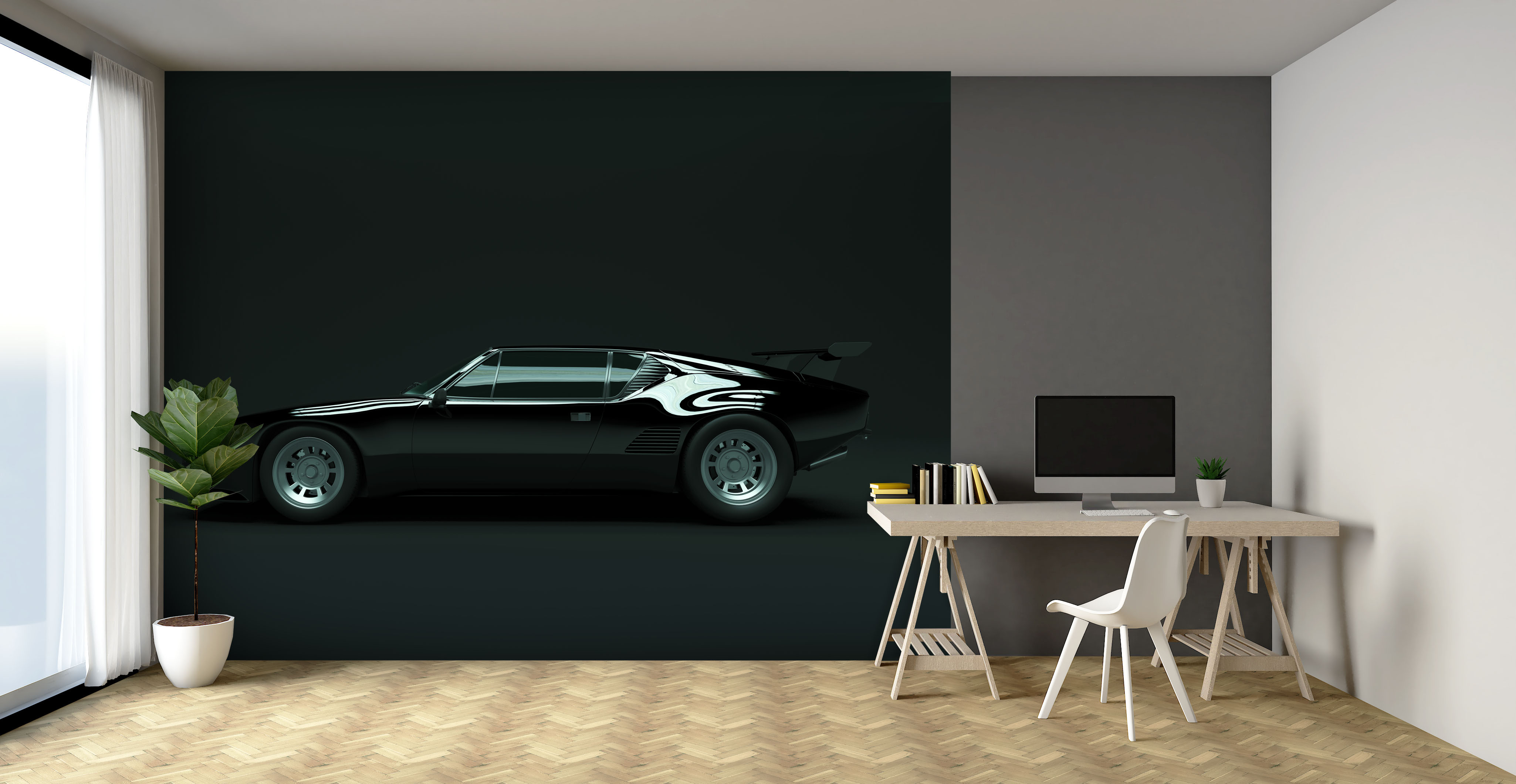 Tapeta 3D sportovní auto 1970 léta Vel (šířka x výška): 144 x 105 cm