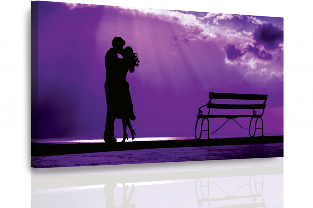 Obraz - Romantika ve fialové Velikost: 120x80 cm