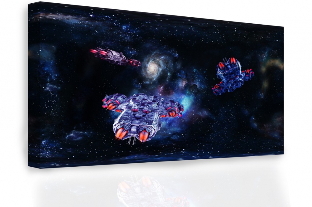 Obraz - Vesmírné koráby Velikost: 150x100 cm