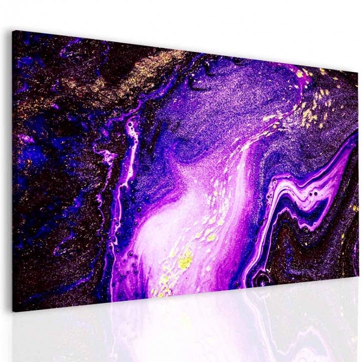 Obraz Abstrakce v tónech fialové Velikost (šířka x výška): 120x80 cm