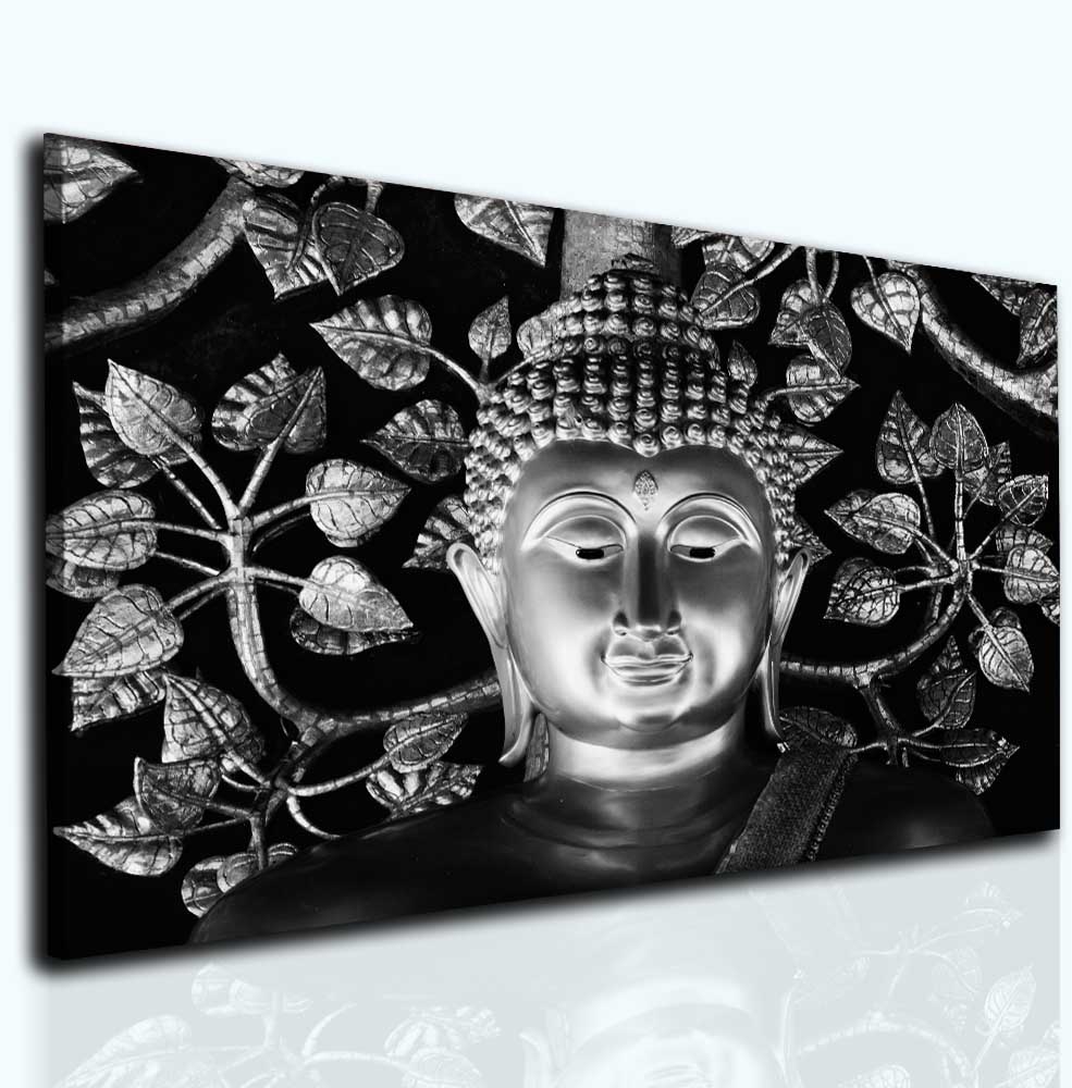 Obraz Buddha silver Velikost: 60x40 cm