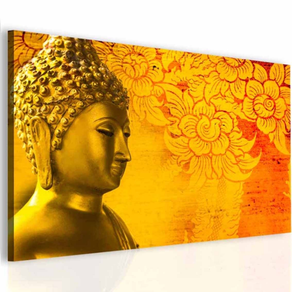 Obraz Buddha ve zlaté Velikost (šířka x výška): 90x60 cm