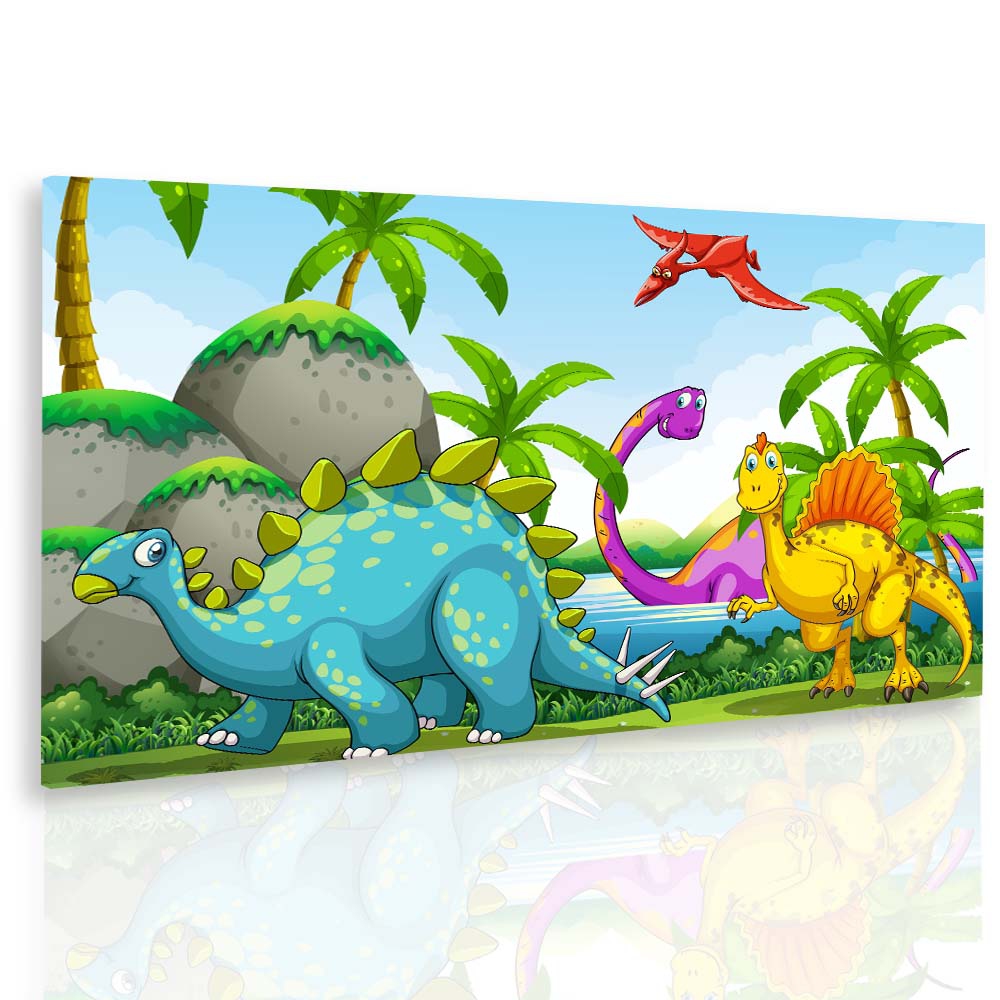 Obraz dinosuři Velikost: 90x60 cm