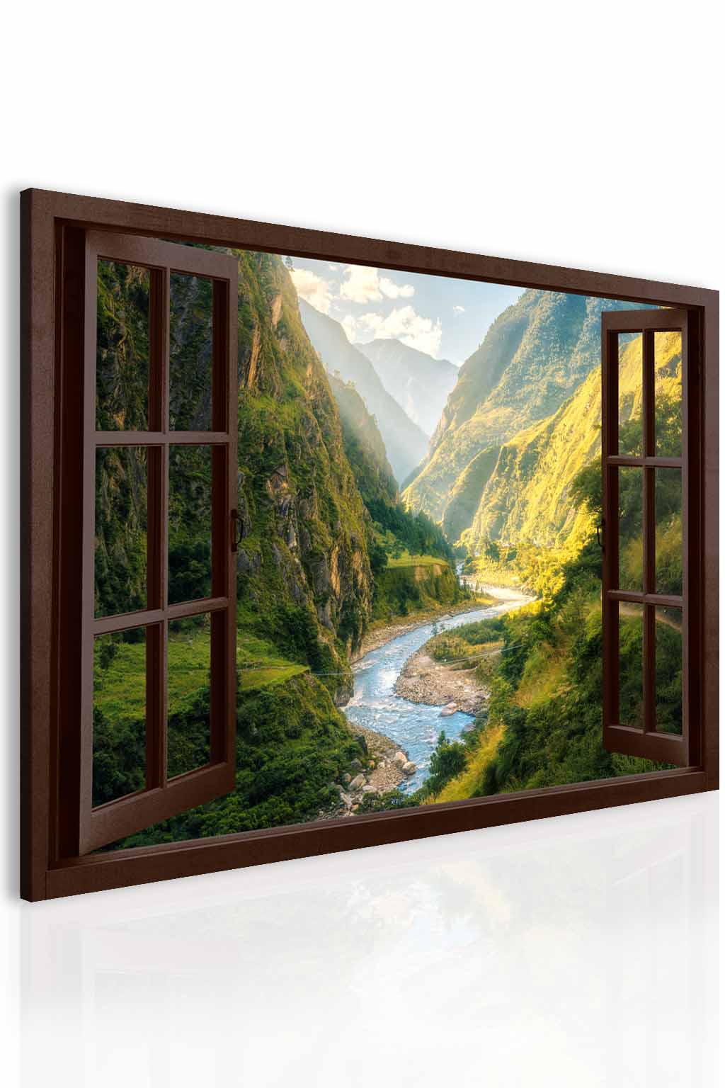 Obraz fascinující kaňon za oknem Velikost: 120x80 cm