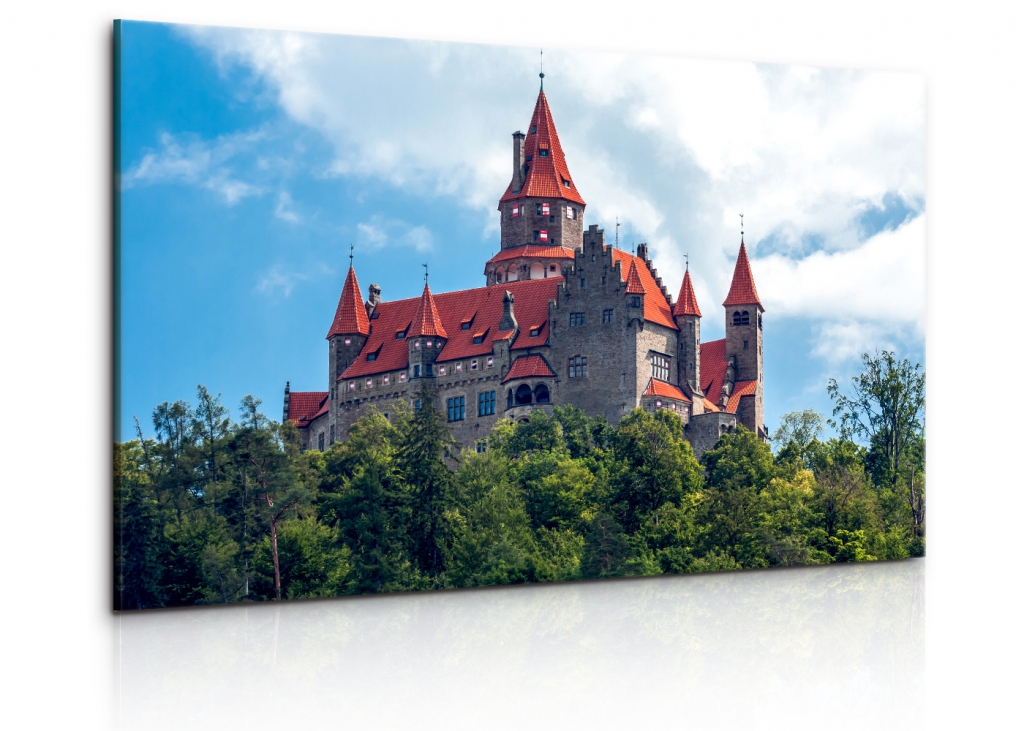 Obraz hrad Bouzov Velikost: 150x100 cm