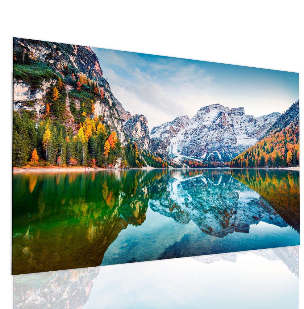 Obraz křišťálové jezero v horách Velikost: 120x80 cm