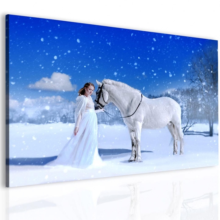 Obraz Kůň a dívka Velikost (šířka x výška): 60x40 cm