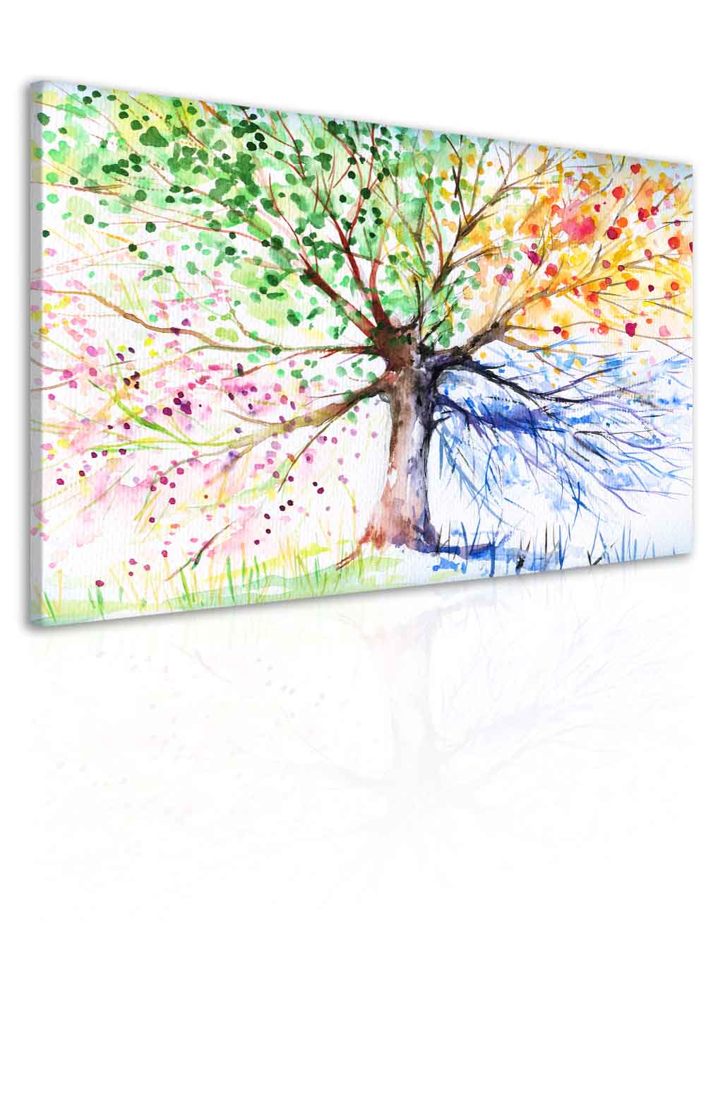 Obraz malovaný strom ročních období Velikost (šířka x výška): 60x40 cm